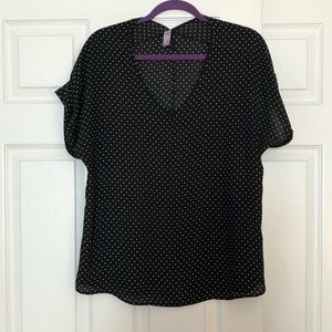 Francescas “ayla” polka dot crepe top